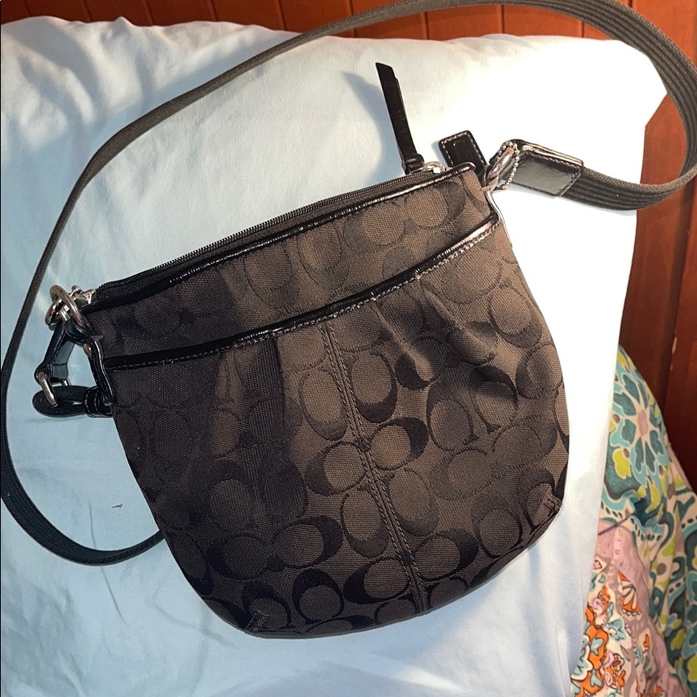 Coach Black Signature Crossbody Bag